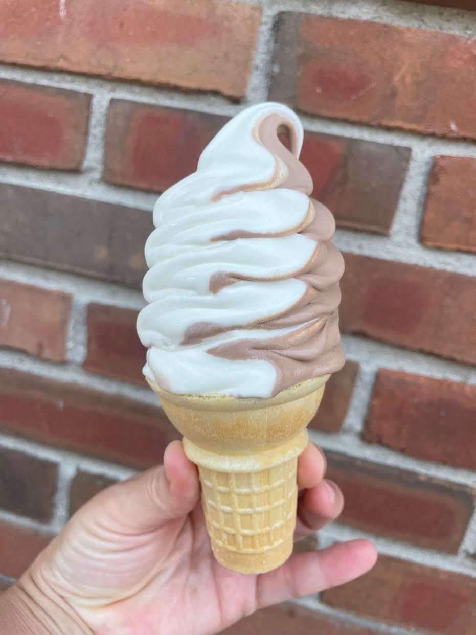 The classic $1.50 cone, or $1.75 dipped